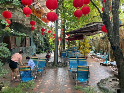 Chủ đi đinh cư - bán gấp đất mặt tiền đường hùng vương đang kinh doanh cafe - dầu tiếng, bình dương 1