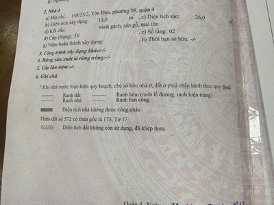 Nhà quận 4 dtsd40m2 giá 1,590 tỷ sổ hồng 1