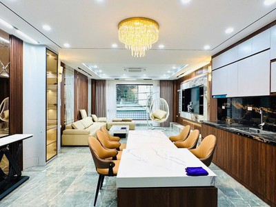 Nhà đẹp thạch bàn 80m2 7t, mặt tiền 5m, lô góc gara 2 ô tô, kinh doanh - 22 tỷ 1