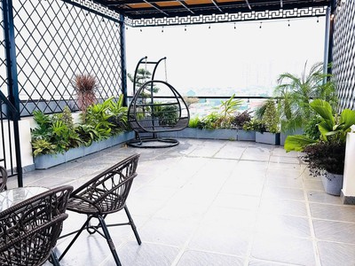 Nhà đẹp thạch bàn 80m2 7t, mặt tiền 5m, lô góc gara 2 ô tô, kinh doanh - 22 tỷ 4