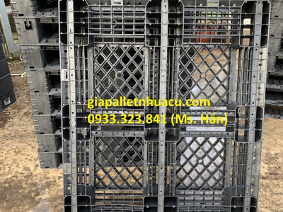 Xả Kho Giá Rẻ Pallet Nhựa 1200x1000x150mm Màu Đen Mới 85 2