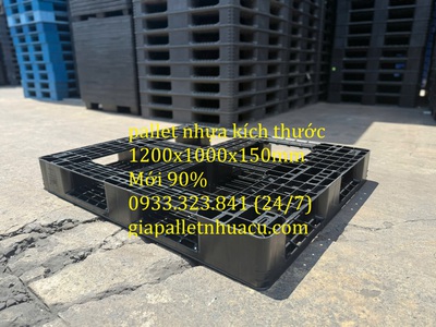 Xả Kho Giá Rẻ Pallet Nhựa 1200x1000x150mm Màu Đen Mới 85 5