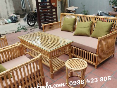 Sofa mây tự nhiên phòng khách kiểu đơn giản 5