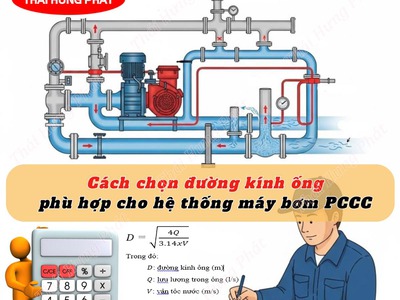 Hướng dẫn lựa chọn đường kính ống hút máy bơm PCCC phù hợp 0