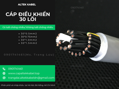 Cáp điều khiển 30x0.5/30x0.75/30x1.0/30x1.5 Altek Kabel 2