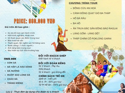 Tour NINH THUẬN trong ngày - tour chất lượng 2