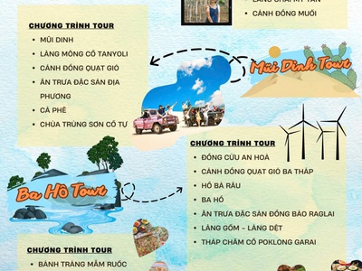 Tour NINH THUẬN trong ngày - tour chất lượng 5