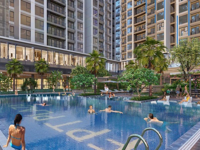 Căn 2PN giá từ 2.9 tỷ full nội thất liền tường cao cấp - FPT PLAZA 4 5