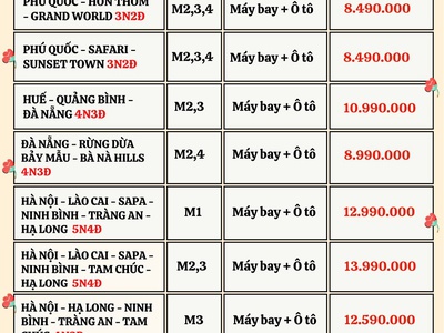 Đón Tết Âm lịch 2026 - Bay cùng SGC Tourist thôi 0