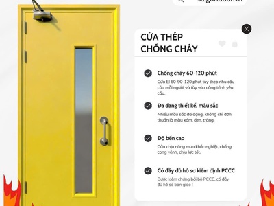 Cửa Thép Chống Cháy: Giải Pháp Bảo Vệ Toàn Diện Cho Mọi Công Trình 2