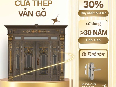 Cửa thép vân gỗ: Giải pháp bền bỉ, an toàn và sang trọng cho ngôi nhà Việt 0