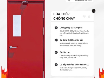 Cửa Thép Chống Cháy: Giải Pháp Bảo Vệ Toàn Diện Cho Mọi Công Trình 1