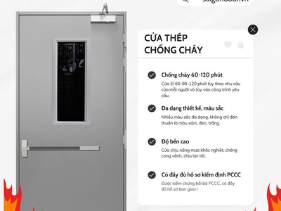 Cửa Thép Chống Cháy: Giải Pháp Bảo Vệ Toàn Diện Cho Mọi Công Trình 0