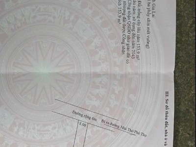 Bán đất 250m2 100m2đất ở 580tr ở thành phố pleiku- gia lai 0