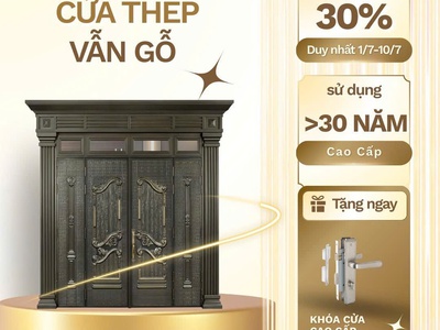 Cửa thép vân gỗ: Giải pháp bền bỉ, an toàn và sang trọng cho ngôi nhà Việt 3