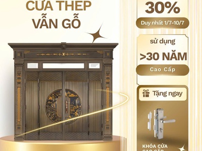 Cửa thép vân gỗ: Giải pháp bền bỉ, an toàn và sang trọng cho ngôi nhà Việt 4