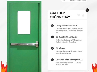 Cửa Thép Chống Cháy: Giải Pháp Bảo Vệ Toàn Diện Cho Mọi Công Trình 4