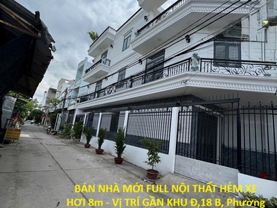 Bán nhà mới full nội thất hẻm xe hơi 8m - vị trí gần khu đ,18 b, phường bình hưng hoà a, bình tân 0
