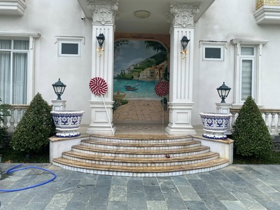 Chậu hoa khảm sành sứ , cẩn miểng , hàng thủ công mỹ nghệ 10