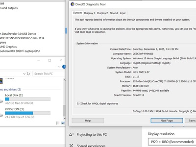 Laptop Acer Nitro 5 A515-57 Core i7-11800H Ram 16GB SSD 512GB VGA Rời GTX 3050 Ti Màn FHD Máy đẹp 7