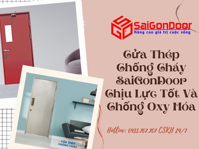 Cửa Thép Chống Cháy SaiGonDoor Chịu Lực Tốt Và Chống Oxy Hóa 4