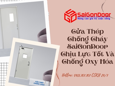 Cửa Thép Chống Cháy SaiGonDoor Chịu Lực Tốt Và Chống Oxy Hóa 5