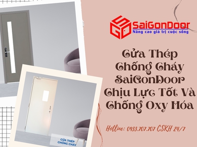 Cửa Thép Chống Cháy SaiGonDoor Chịu Lực Tốt Và Chống Oxy Hóa 6