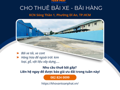 Cho thuê bãi để hàng - Đậu xe tải/Container 0