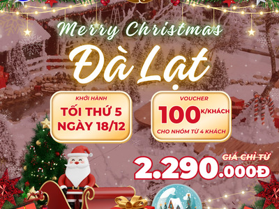 Đà Lạt 18/12 - Ưu đãi cho nhóm từ 4 khách - SGC Tourist 0