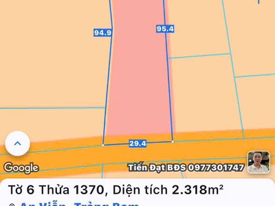 Bán đất 2318m2 full skc đóng tiền 1 lần-0909808615 0