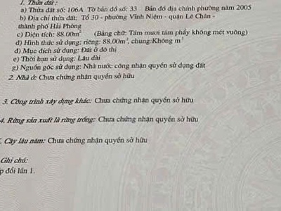 Bán đất mặt đường 633 thiên lôi - 88m, ngang 4.4, vị trí siêu đẹp, giá 9.2 tỉ 3