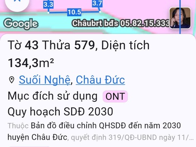 Bán nhà đường số 15,suối nghệ giá 1,450 ngang 6m   22m 1