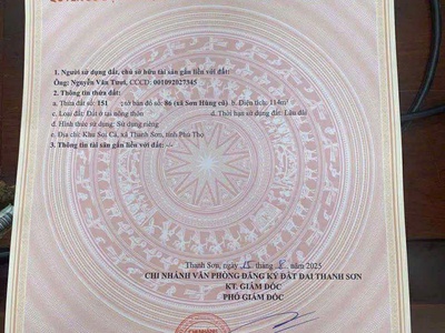 Bán 2 lô đất liền kề   thanh sơn riverside   phú thọ - vị trí đẹp nhất khu 2