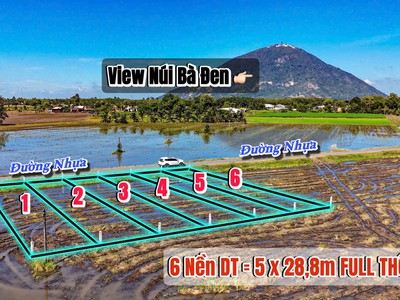 Mặt tiền đường nhựa view trực diện núi bà đen full thổ cư 140m2 sẵn sổ ra thị trấn dmc chỉ vài phút 3