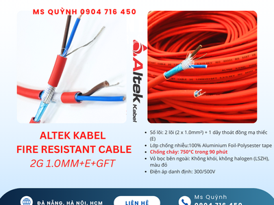 Cáp chống cháy chống nhiễu Altek Kabel 2x1.0 Sài Gòn, Hà Nội, Đà Nẵng 0