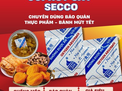 Cung Cấp Gói Hút Oxy Secco Bảo Quản Bánh Mứt Tết - Thực Phẩm 0