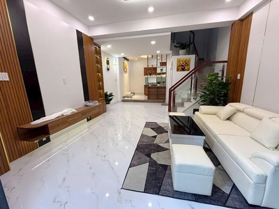 Nhà mới 4 tầng 154 âu dương lân p.chánh hưng p3q8 . giá: 5.95 tỷ 0