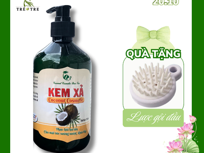 Dầu xả dừa dưỡng tóc Coconut Cosmetic   500ml 0