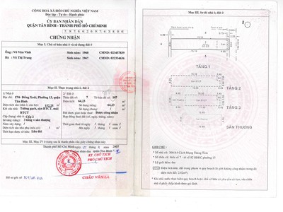 Tin thật 100 bán nhà 2 mặt thoáng 133m2 x 4t hẻm 17 đồng xoài - hxh 6m ô tô thông - để ở hoặc kd 1