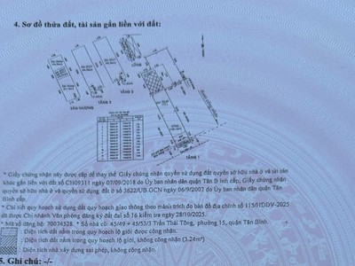 Tin thật 100  bán đất tặng nhà 177m2 tại hẻm 45 trần thái tông - hxh 5m - gpxd 6 lầu xây chdv 1