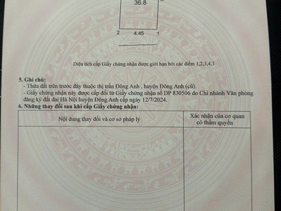 Bán 2 lô đất tại thị trấn đông anh 2