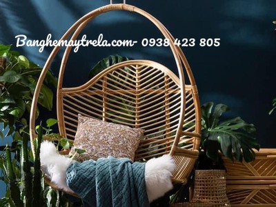 Xích đu treo trần bằng mây tự nhiên 3