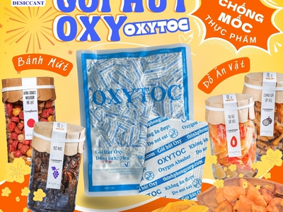 Gói hút Oxygen Oxytoc dùng bảo quản bánh mứt Tết 0