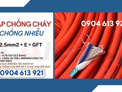 Dây tín hiệu chống cháy chống nhiễu 2x0.75/2x1.0/2x1.5/2x2.5 Altek Kabel đạt chuẩn IEC60331, BS6387 0