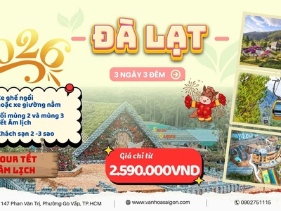 Đà Lạt 3 ngày 3 đêm - Tết Âm Lịch 2026 - SGC Tourist 0