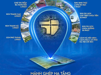 Đất nền 3xx triệu lô góc hai mặt đường trung tâm Cao Dương, Lạc Thủy, Hoà Bình 1