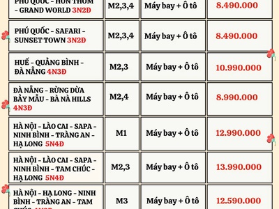 Đón Tết Âm Lịch 2026 - Bay cùng SGC Tourist đầu năm mới 0