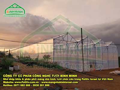 Nhà lưới trồng rau sạch 1