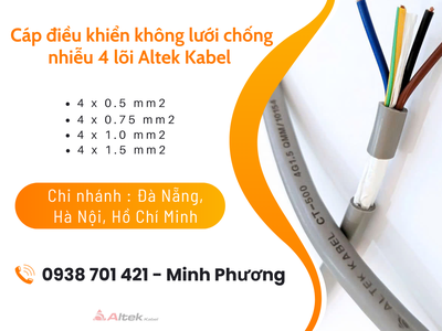 Cáp điều khiển không lưới chống nhiễu 4 lõi Altek Kabel Đắk Lắk, Bình Định, Phú Yên 3