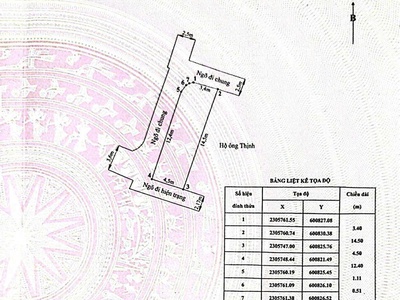Bán đất tặng nhà c4 tại lũng hoa lô góc 3 mặt ngõ, dân cư đông đúc 3